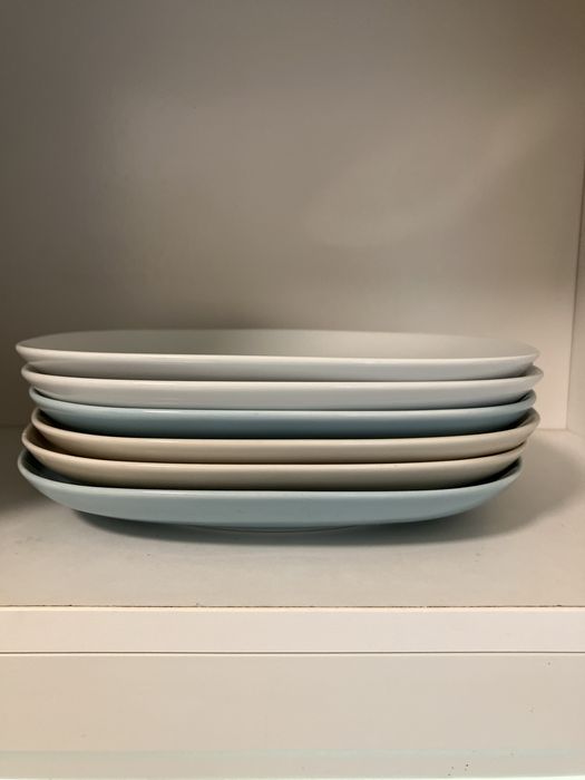 6 pratos rasos quadrados IKEA