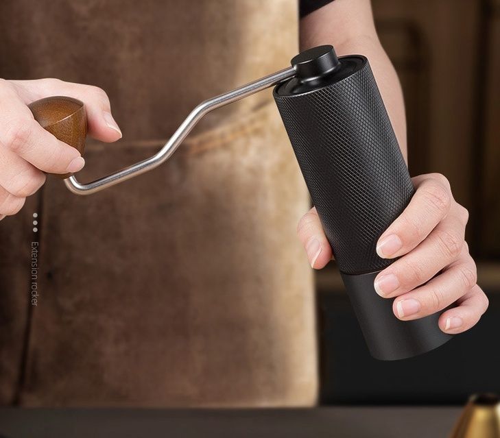 Ручна кавомолка Coffee Grinder із жерновами з високовуглецевої нержавіючої сталі / Млин для кави з регулюванням помелу/кофемолка/ручная кофемолка