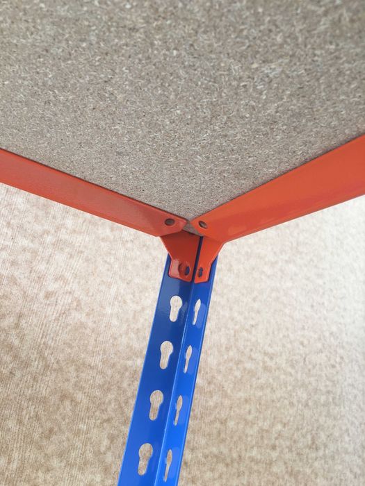Niski regał do garażu spiżarni piwnicy metalowy. Dobra jakość!