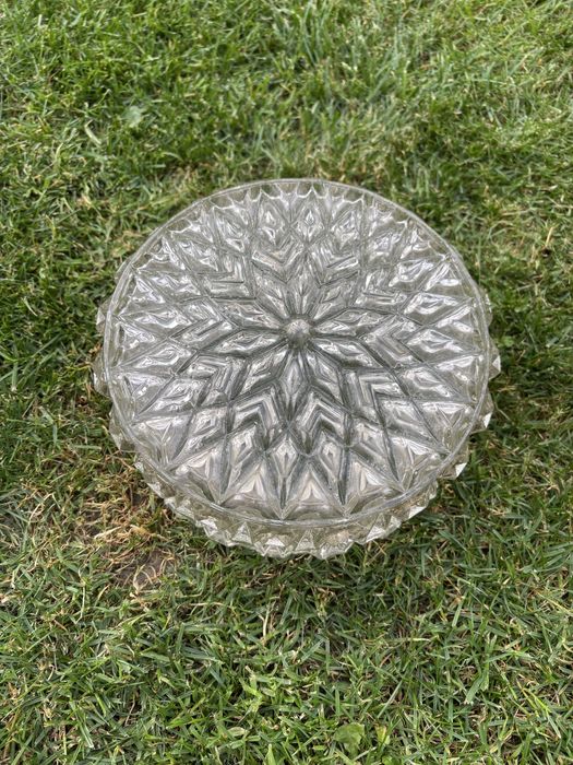 Klosz plafon szklany antyk 2szt