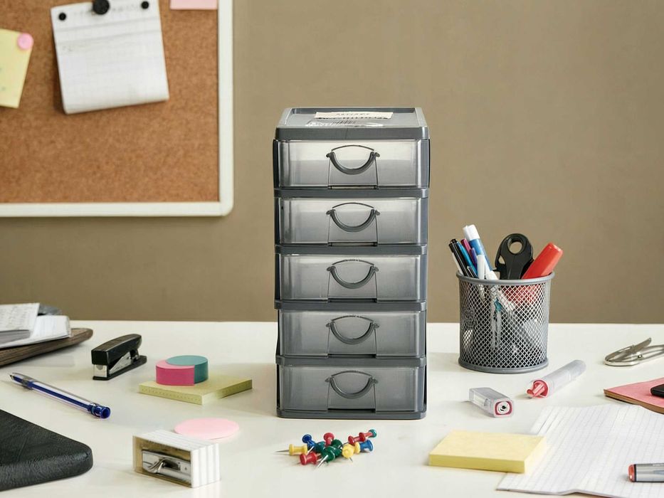Organizer na drobiazgi z 5 szufladami 5five Simply Smart bezbarwny