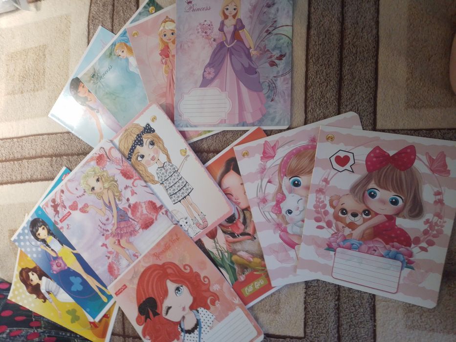 Тетради школьные для девочки (набор)