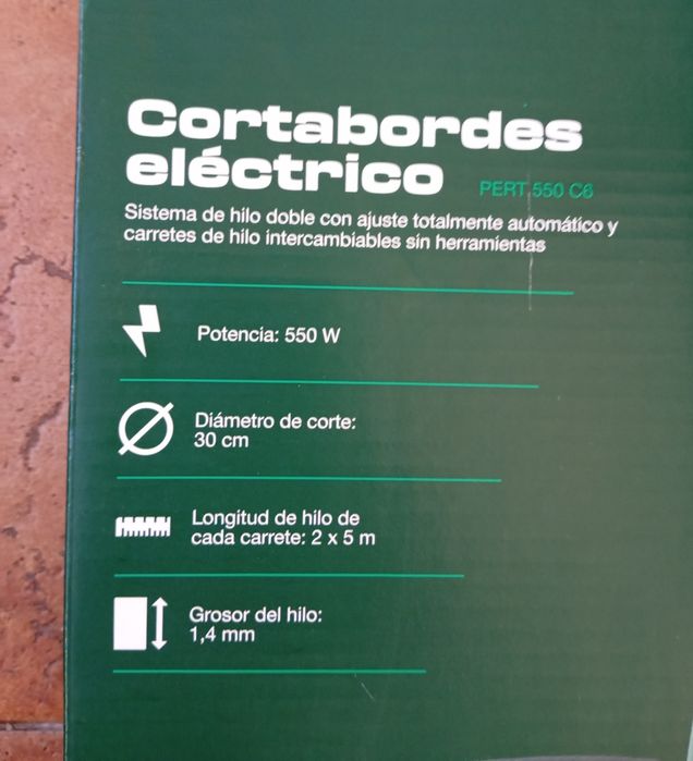 Aparador de relva Parkside elétrico 550w
