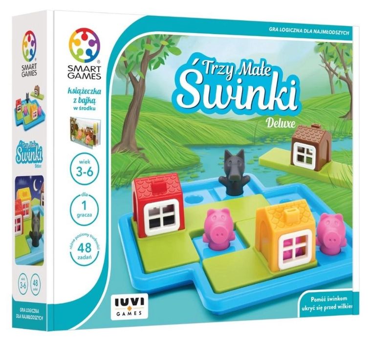 Smart Games Trzy Małe Świnki (PL) IUVI Games IUVI Games pudełko,