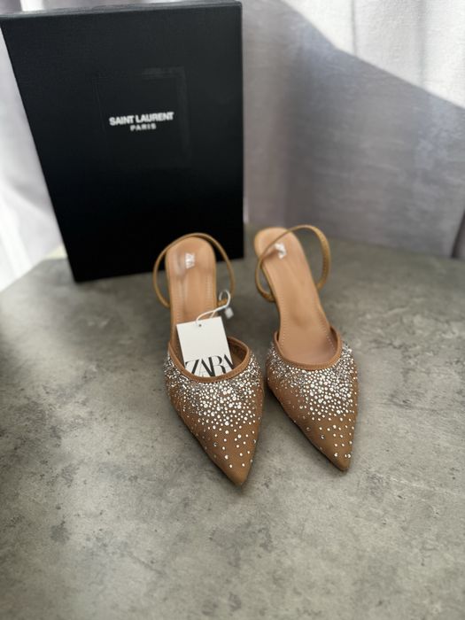 Туфлі zara стрази камні