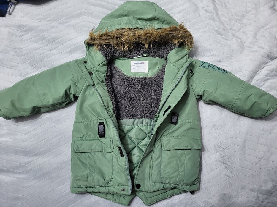 Coccodrillo parka zimowa wodoodporna kurtka z futerkiem 98