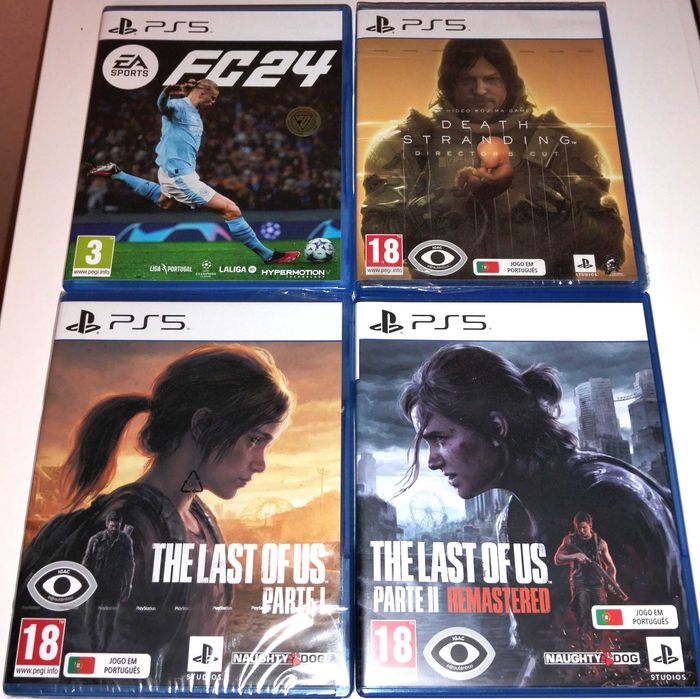 Lote  de Jogos  PS4 e PS5