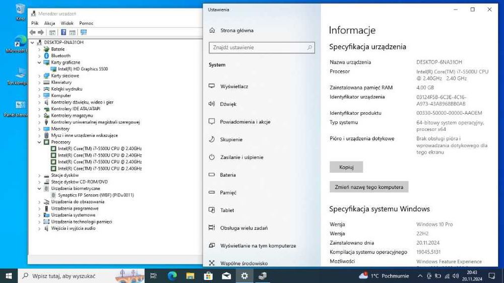 Laptop Lenovo ThinkPad i7/ A485 Ryżem 5.warto!