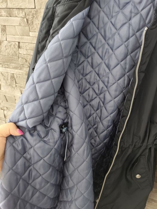 Granatowa wiosenna kurtka parka Lindex r. 146