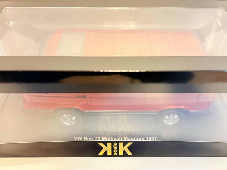 Volkswagen VW T3 Multivan MAGNUM 1/18 KK-Scale kolor bordowy metallic