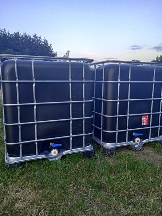 Zbiorniki Mauzer 1000L czyste czarne/białe