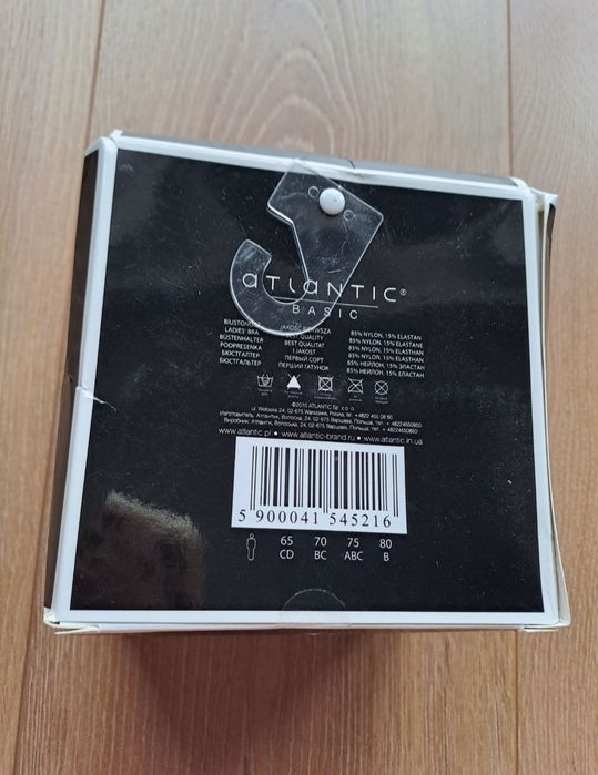 Biustonosz Atlantic, rozmiar 80B, push-up