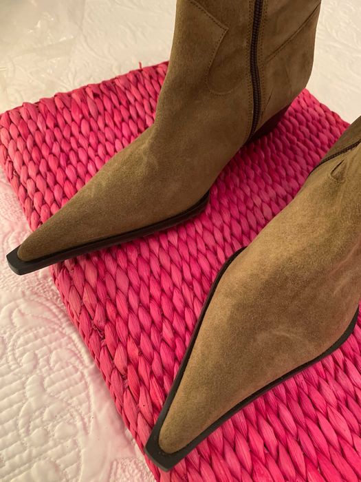 Botas cano alto camel
