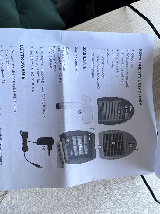 Wentylator z nawilzaczem fast cooler