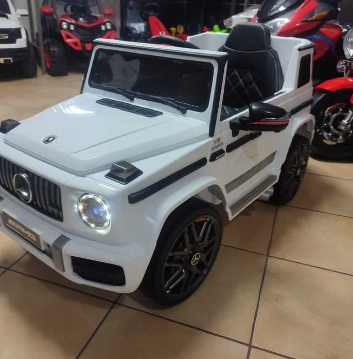 Samochód Mercedes G63 Biały na akumulator dla dzieci Odbiór Wysłka