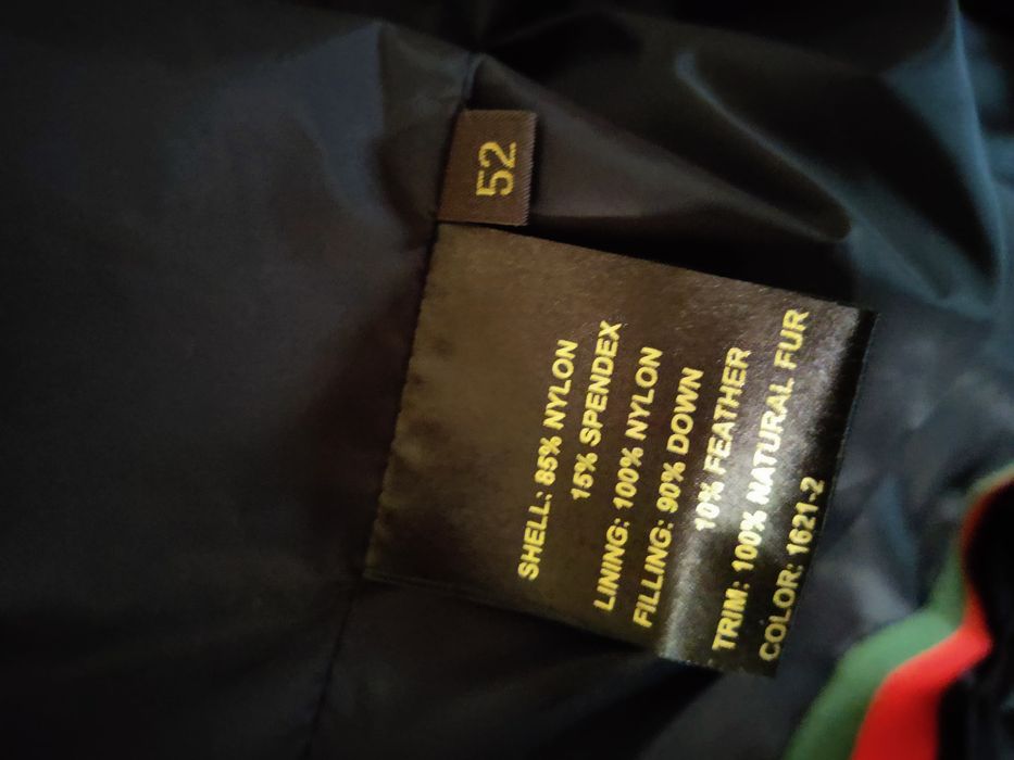 Натуральний пуховик 52р