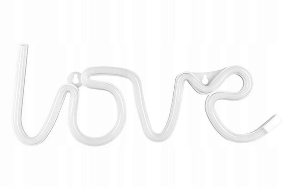 NOWY neon LED napis LOVE na ściankę na baterie