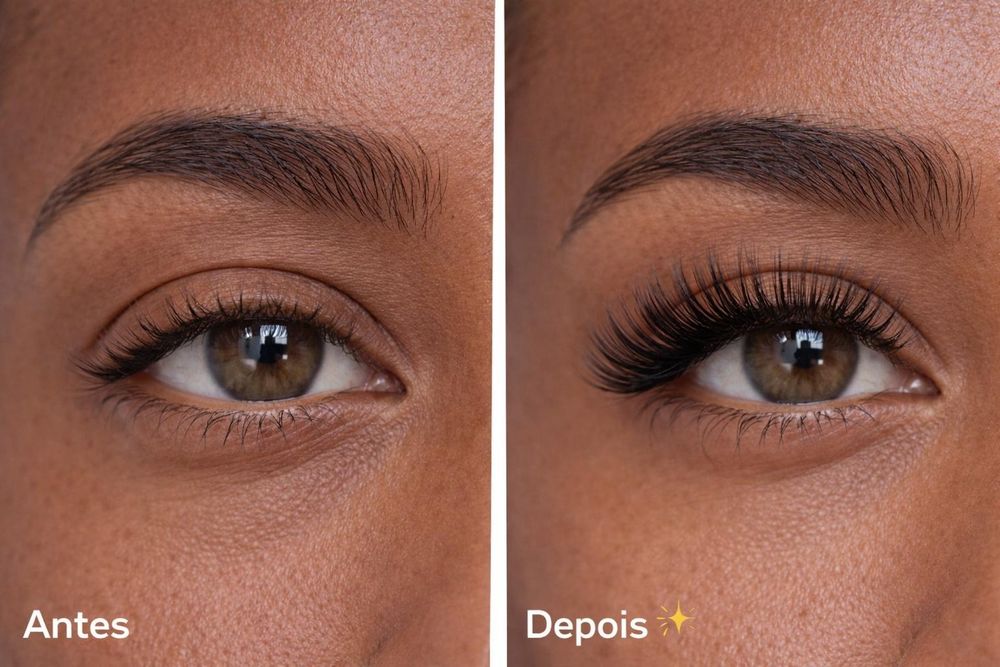 Extensão pestanas e depilação feminina