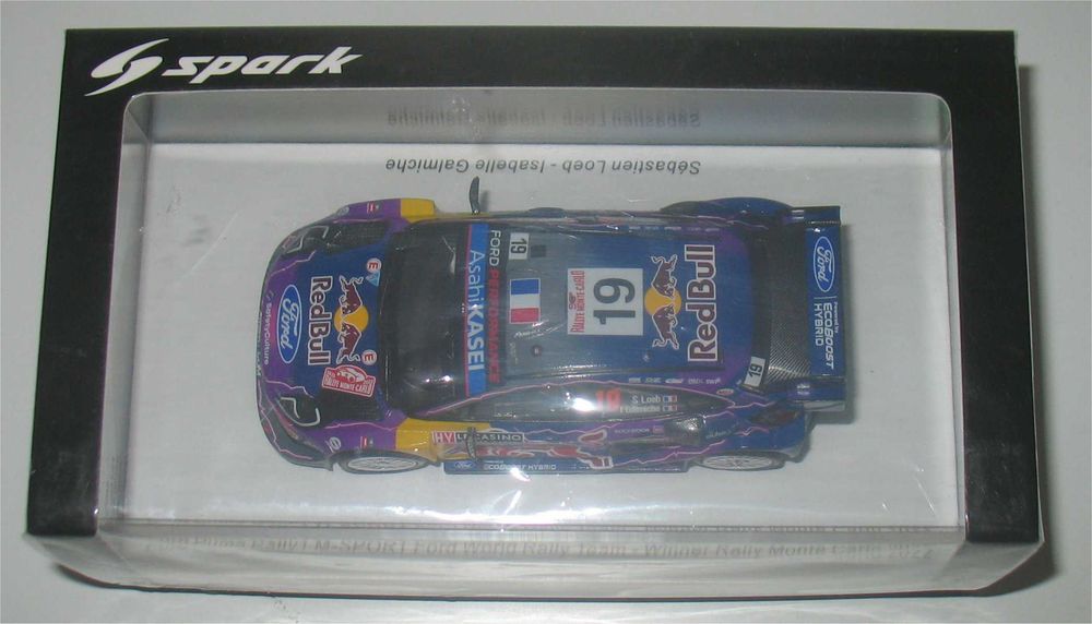 Spark - Ford Puma Rally1 - Vencedor Monte Carlo 2022 - Sébastien Loeb