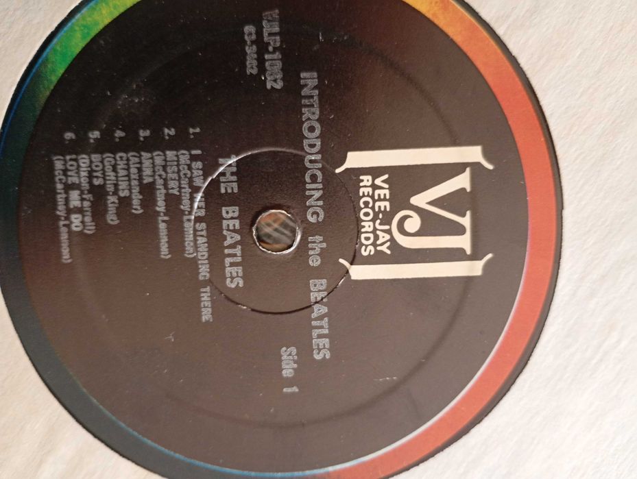 Disco de vinil dos Beatles.