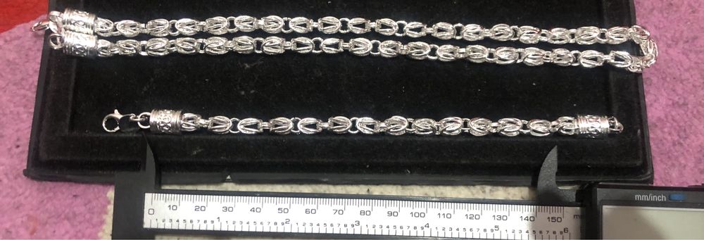 (Унисекс)Красивейший подарок любимому чел.ЕвроСеребро Sterling 925 Жгут,браслет
