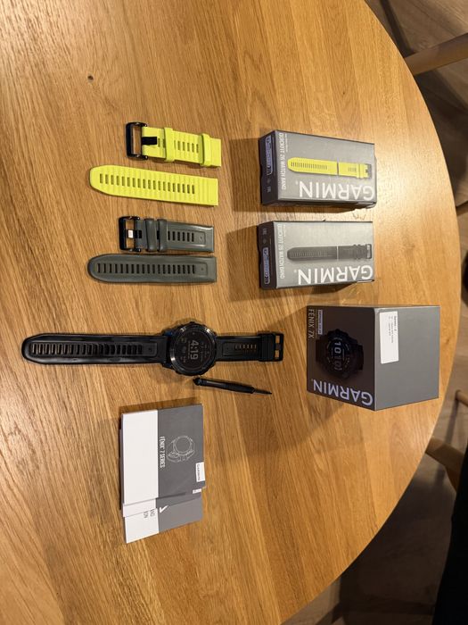 Garmin Fenix 7X Sapphire Solar + 2 dpdatkowe  paski