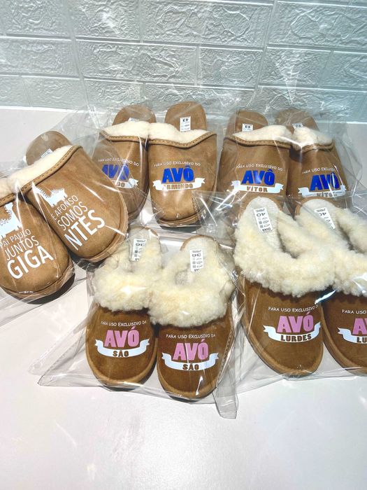 Chinelos e Pantufas Serra da Estrela de Natal Personalizados