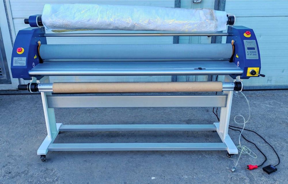 Laminarka, laminator wielkoformatowy na zimno / ciepło rolowy 162 cm 1600DA foliarka