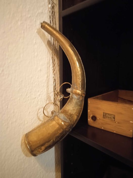 Corno para guardar pólvora