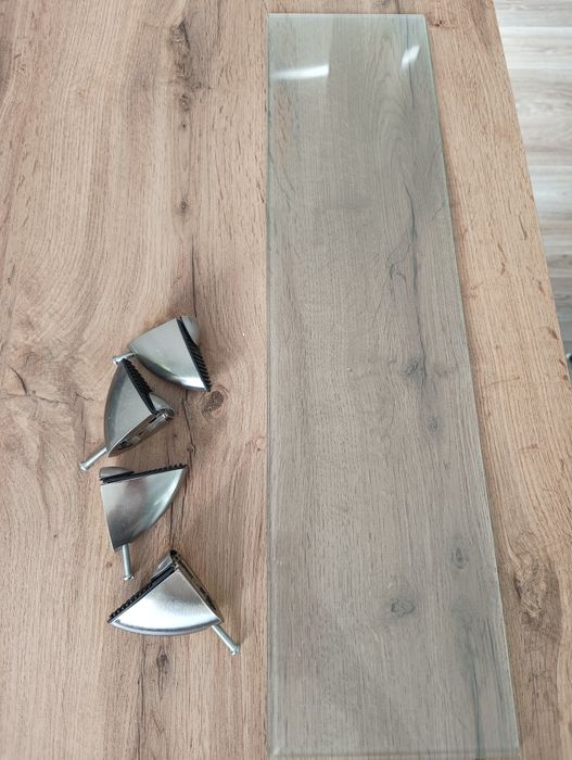 Szklana półka 2szt