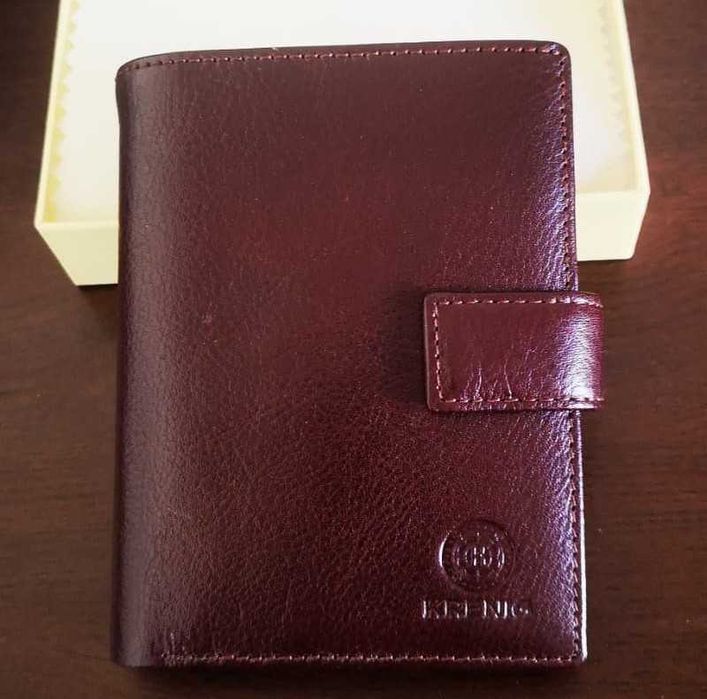 Portfel skórzany męski KRENIG brązowy