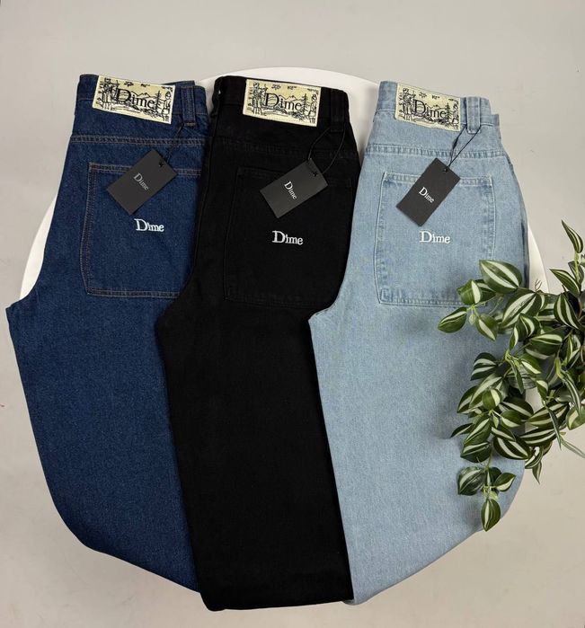 ‼️РОЗПРОДАЖ‼️ Джинси DIME | Чорні, світло-сині, темно-сині | Розміри S, M, L, XL, XXL