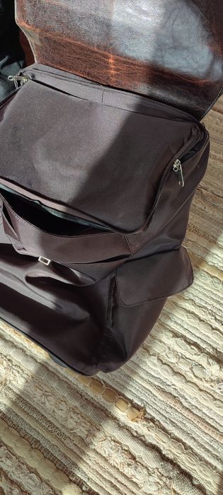 Saco mala troley de viagem com pele - Muito pouco usado
