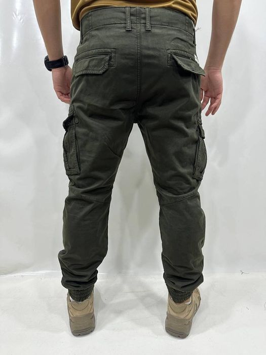 Штани чоловічі джогери LOSHAN олива чорні