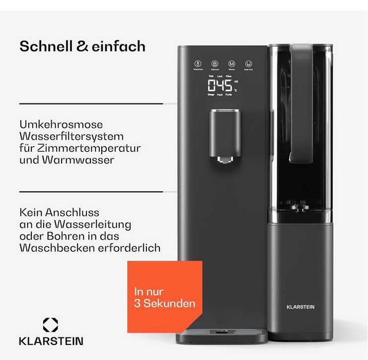 Фільтр Очищувач система зворотнього осмосу для води Klarstein VitalPour