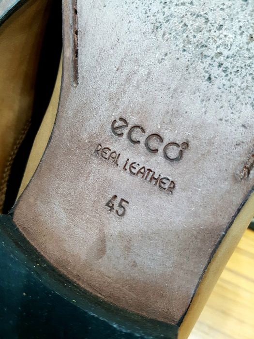 Sztyblety męskie Ecco rozm.45 skórzana podeszwa, stan bdb