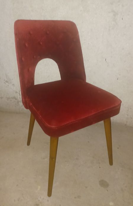 3 krzesla Muszelki PRL / retro loft