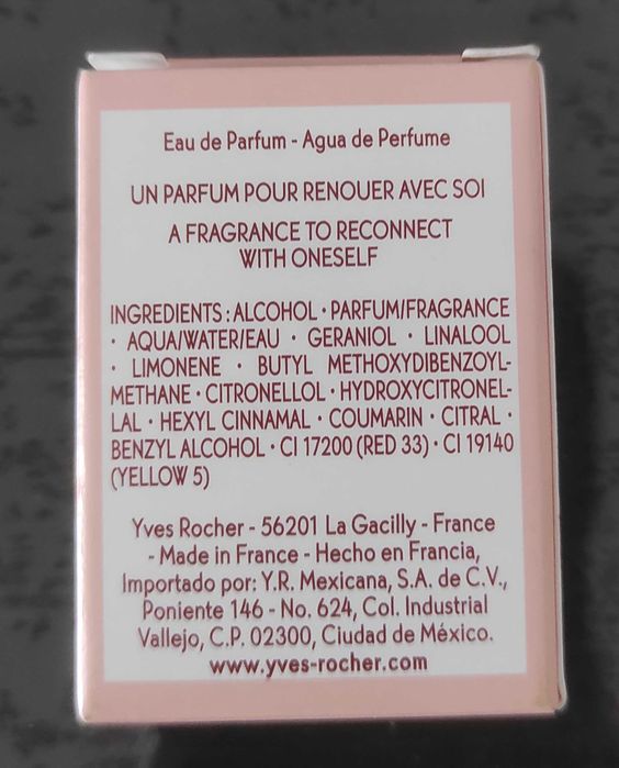 Mon Evidence firmy Yves Rocher.