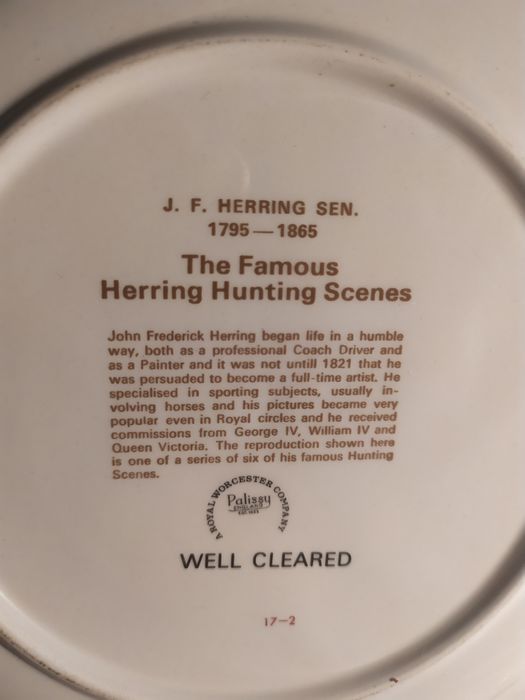 Talerz obiadowy J.F. HERRING