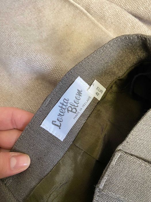 Vintydżowa elegancka spódnica 42% wełna Capsule wardrobe do pracy