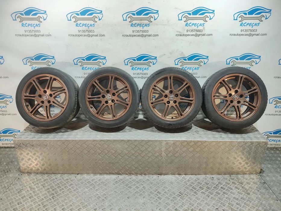 Conjunto Jantes 17 Originais Honda Civic 7 VII EP3 Type R 7J ET45 5x114,3