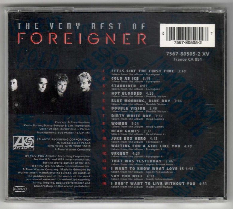 Foreigner - The Very Best Of Foreigner [CD] [EU]