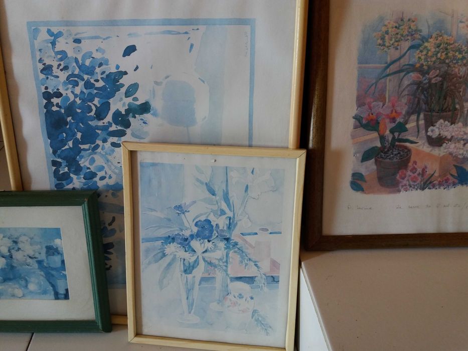 Quadros  louças sofá cama