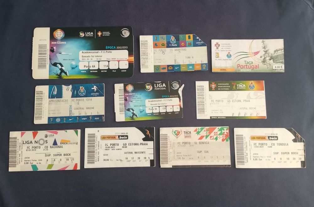 250 Bilhetes futebol F.C. Porto