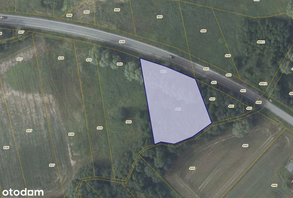 Działka 941 w miejscowości Trąbki