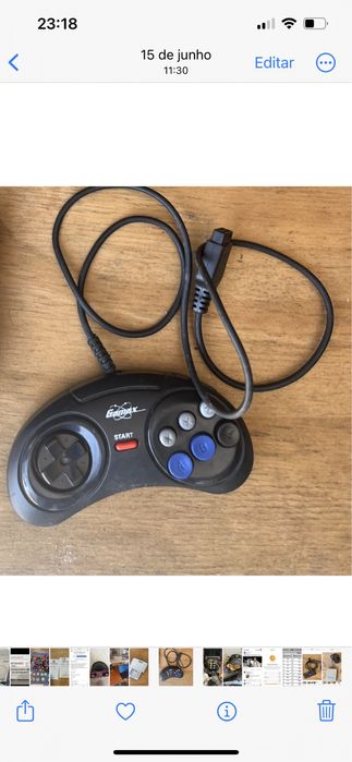 Comando consola antiga tipo nintendo nes