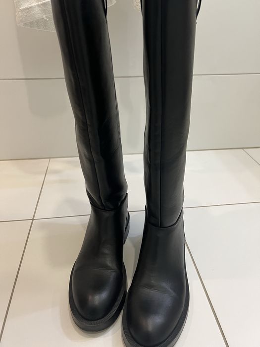 Кожаные жокейские сапоги Zara 38
