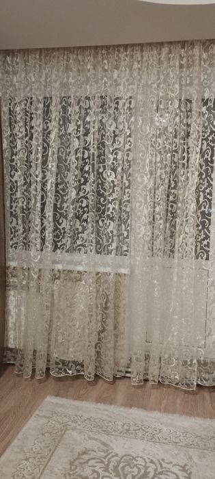 Тюль органза з вензелями