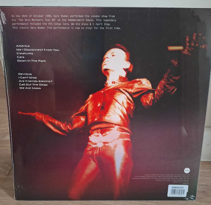 Gary Numan – Live at Hammersmith Odeon 1989 LP folia