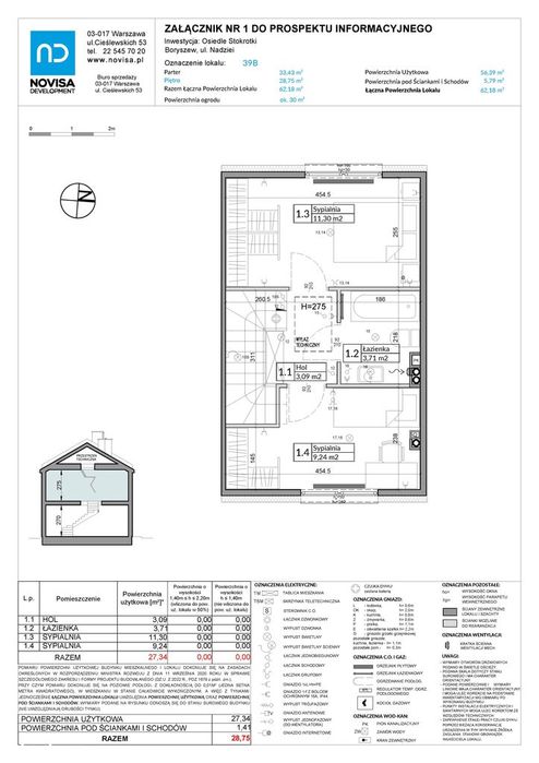3-pokojowy dom 62m2 Bezpośrednio